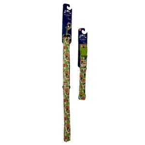 Youly The Wanderer Fig Leaf Dog 6 Ft Leash And Large Collar‎ Set Combo NWT